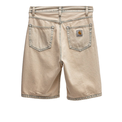 Carhartt Wip Landon Short Blue Sand Bleached I030469 4068584251054 Back Degliuberti