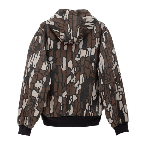 Carhartt 50 Years Anniversary OG Active Jacket Canvas Hamilton Brown/ Camo Trebark 4068584389146 Back Degliuberti