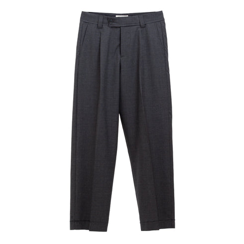 mfpen Patch Trousers Grey Worsted Wool M325-048 5740019247489 Front 1 Degliuberti