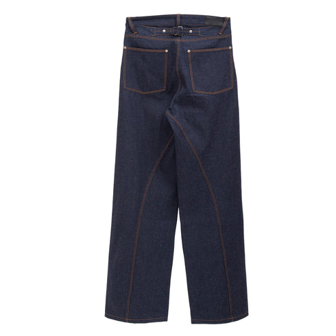 O Files Selvedge Raw Denim Indigo Back Degliuberti