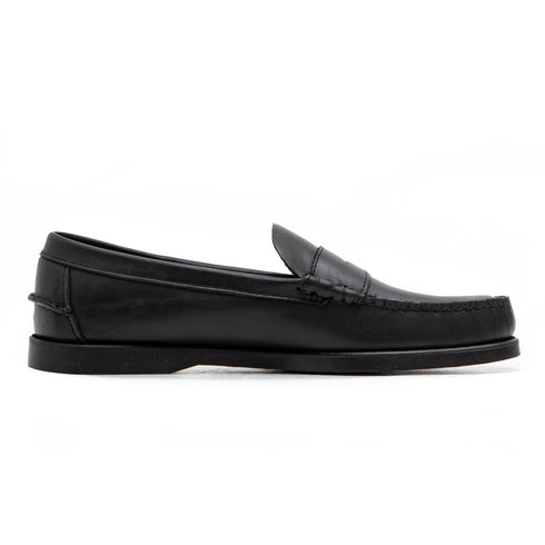 Sebago Dolphin Waxed Total Black 76114QW 8059005252305 2  Degli Uberti