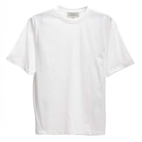 Studio Nicholson Bric T-Shirt Off White SNM-1326 5056602282257 Front Degliuberti