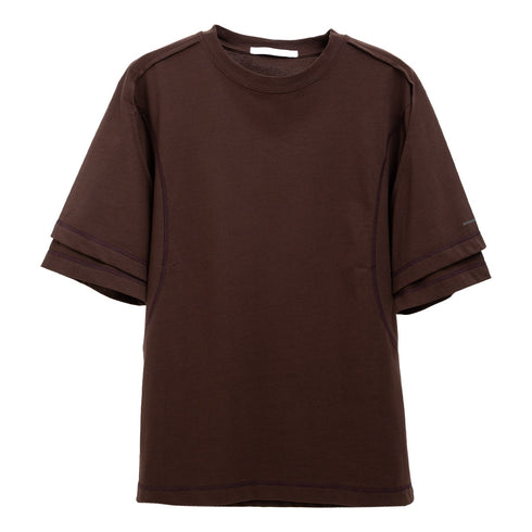AFFXWRKS Dual Sleeve S/S T-Shirt Shale Brown SS24T10 Degli Uberti