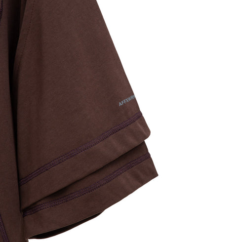 AFFXWRKS Dual Sleeve S/S T-Shirt Shale Brown SS24T10 Degli Uberti