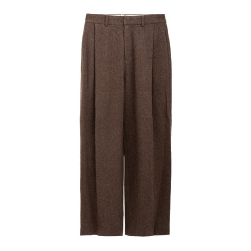 Amomento Wool Martin Pants Brown AM24FWM10PT Degli Uberti