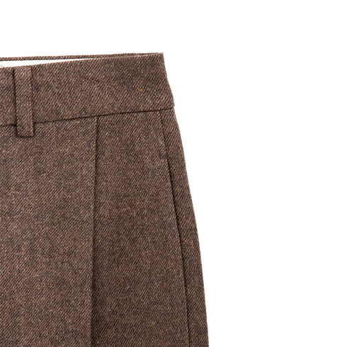 Amomento Wool Martin Pants Brown AM24FWM10PT Degli Uberti