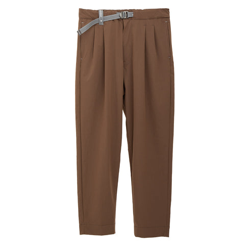 And Wander Light W Cloth Pants Brown Degli Uberti