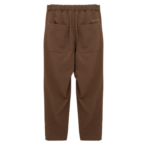 And Wander Light W Cloth Pants Brown Degli Uberti