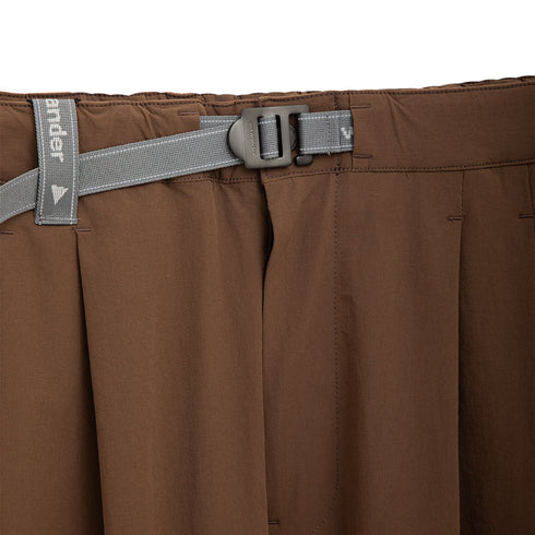 And Wander Light W Cloth Pants Brown Degli Uberti
