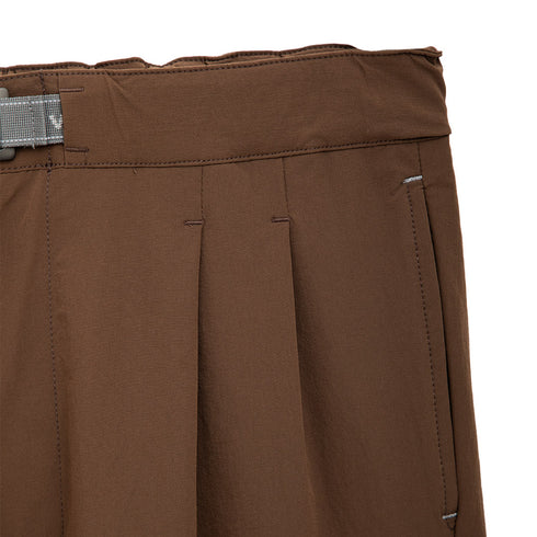 And Wander Light W Cloth Pants Brown Degli Uberti