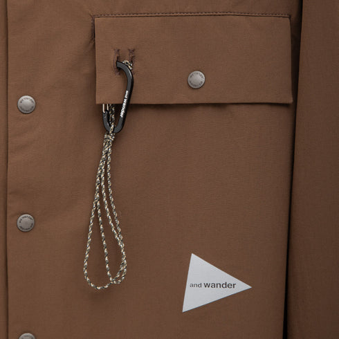 And Wander Light W Cloth Shirt Brown Degli Uberti