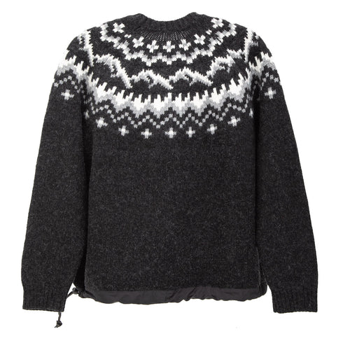 And Wander Lopi Knit Sweater Black Degli Uberti