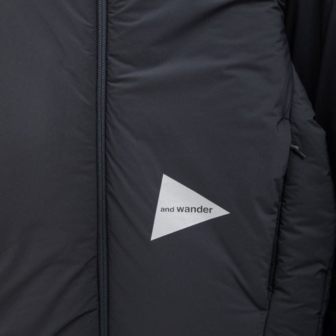 And Wander Top Fleece Coat Charcoal Degli Uberti