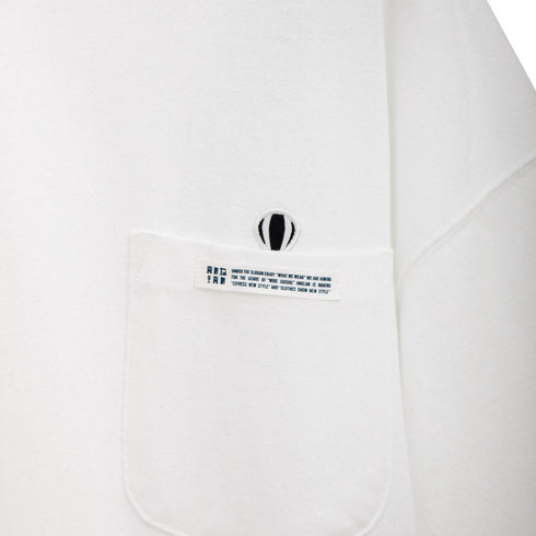 Anglan Hidden Wappen Pocket Half Tee White 6109100010 Degli Uberti