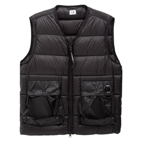C.P. Company D.D. Shell Down Vest Black 999 15CMOW203A Degli Uberti