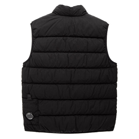 C.P. Company Eco-Chrome R Down Vest Black 999 15CMOW030A Degli Uberti