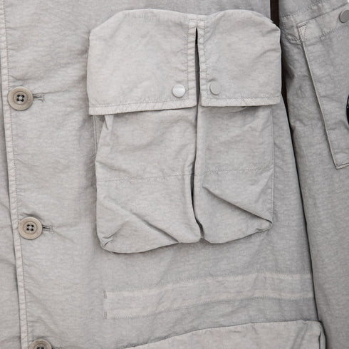 C.P. Company Flatt Nylon Utility Overshirt Drizzle 913 16CMOS015A-005991G Degli Uberti