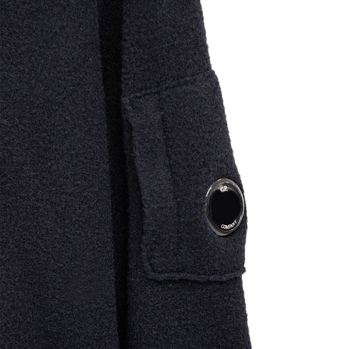 C.P. Company Fleece Knit Roll Neck Black 999 15CMKN224A Degli Uberti