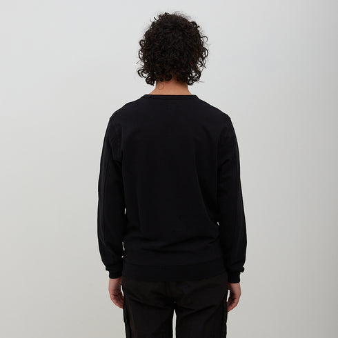 C.P. Company Light Fleece Sweatshirt Black 999 14CMSS032A-002246G Degli Uberti