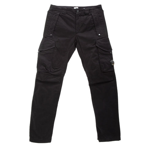 C.P. Company Stretch Sateen Ergonomic Pants Black 999 15CMPA058A Degli Uberti