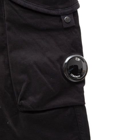 C.P. Company Stretch Sateen Ergonomic Pants Black 999 15CMPA058A Degli Uberti