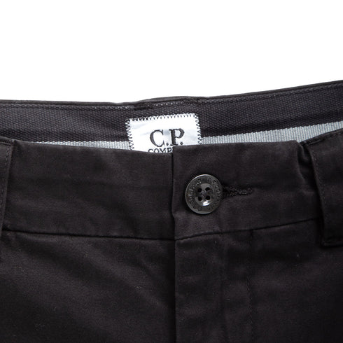 C.P. Company Stretch Sateen Ergonomic Pants Black 999 15CMPA058A Degli Uberti