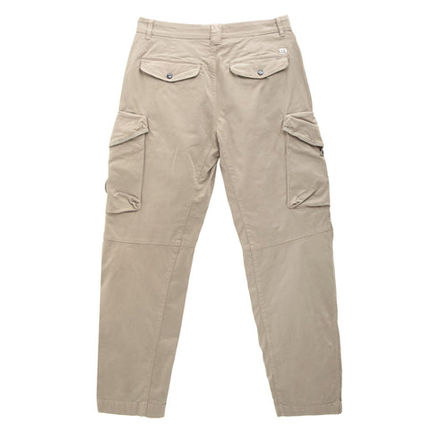 C.P. Company Stretch Sateen Loose Cargo Pant Silver Sage 335 15CMPA123A Degli Uberti
