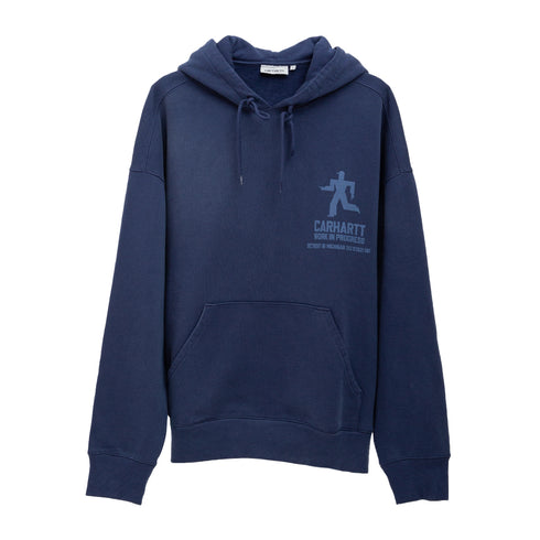 Carhartt Hooded Distance Sweat Jupiter Stone Dyed I035639 4068584330506 Front Degliuberti