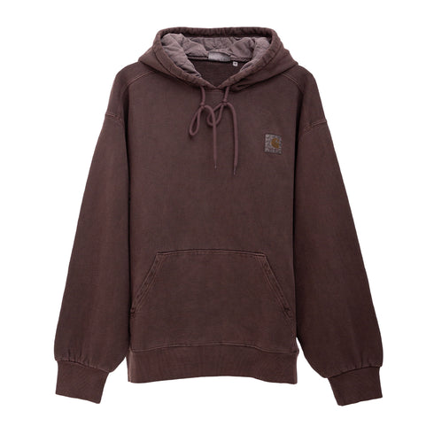 Carhartt Hooded Vista Sweatshirt Palisander Garment Dyed I029523 4068584215469 Front Degliuberti