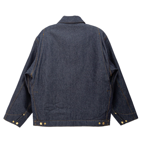 Carhartt OG Detroit Jacket Blue Rigid I036259 4068584377624 Back Degliuberti