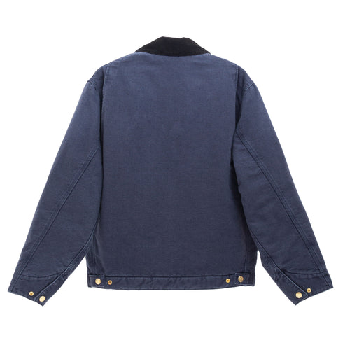 Carhartt OG Detroit Jacket Dark Navy/Black Stone Canvas I035614 4068584326714 Back Degliuberti