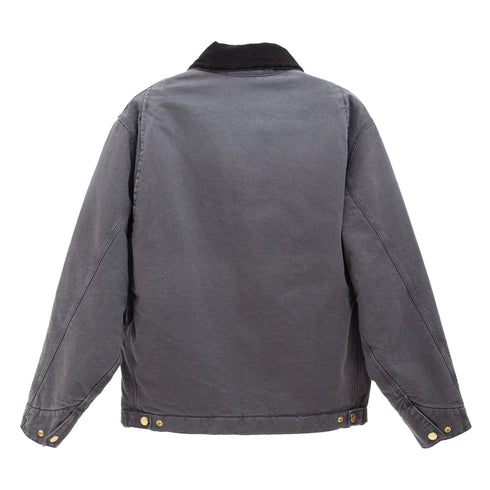 Carhartt OG Detroit Jacket Graphite/Black Stone Canvas I035614 4068584326813 Back Degliuberti