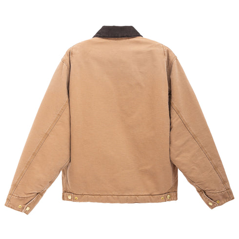 Carhartt OG Detroit Jacket Hamilton Brown/Tobacco Stone Canvas I035614 4068584241468 Back Degliuberti
