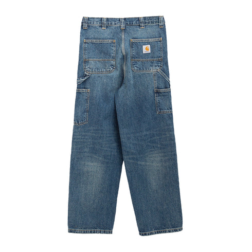 Carhartt OG Double Knee Pant Blue Dark Used Wash I035797 4068584278440 Front Degliuberti