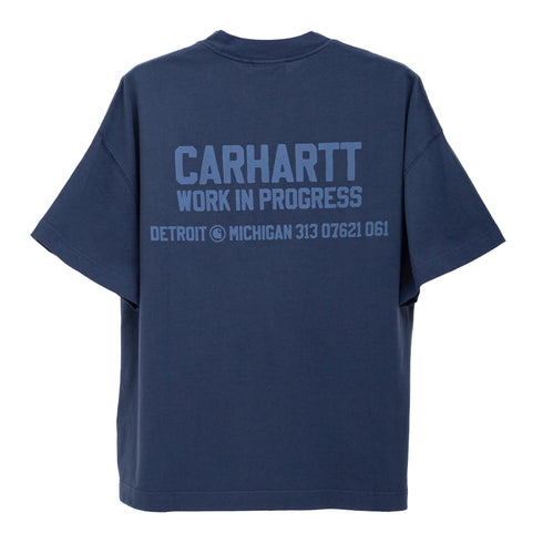 Carhartt S/S Distance T-Shirt Jupiter Stone Dyed I035449 4068584314032 Back Degliuberti