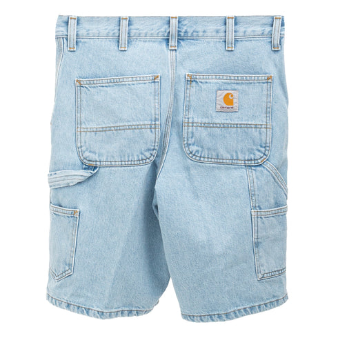 Carhartt Single Knee Short Blue Heavy Stone Bleached I032026 4064958587347 Back Degli Uberti