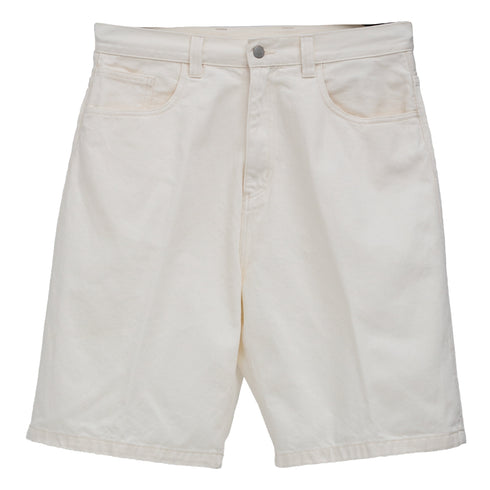 Carhartt Wip Brandon Short White Rinsed I031921 4068584071645 Front Degli Uberti