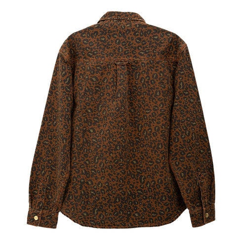 Carhartt WIP Conro Shirt Jacket Camo Leo/Tamarind Garment Dyed I033767 Degli Uberti