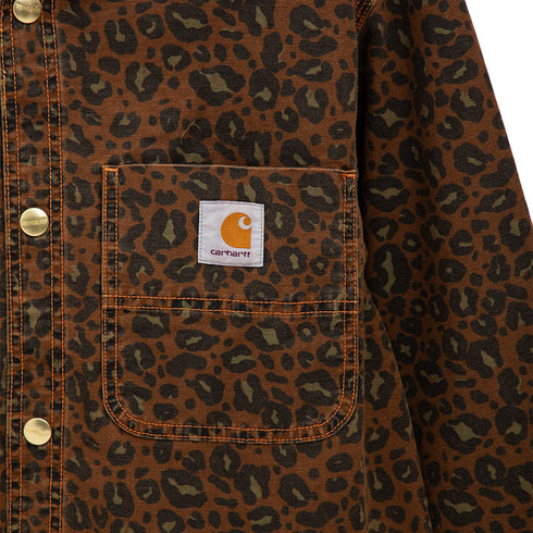 Carhartt WIP Conro Shirt Jacket Camo Leo/Tamarind Garment Dyed I033767 Degli Uberti