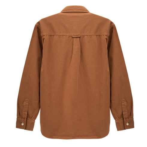Carhartt WIP Derby Shirt Jacket Hamilton Brown Garment Dyed I032111.HZ.GD.03 Degli Uberti