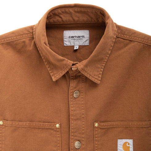 Carhartt WIP Derby Shirt Jacket Hamilton Brown Garment Dyed I032111.HZ.GD.03 Degli Uberti