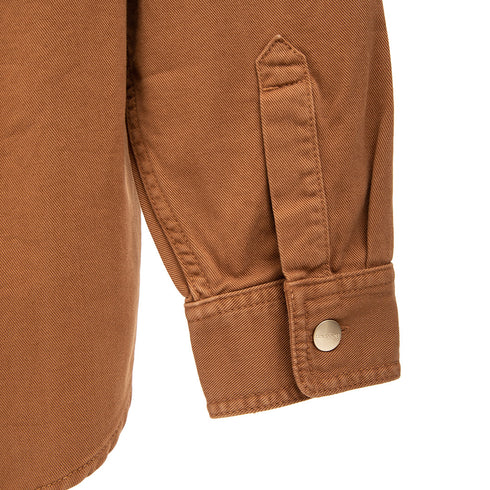 Carhartt WIP Derby Shirt Jacket Hamilton Brown Garment Dyed I032111.HZ.GD.03 Degli Uberti