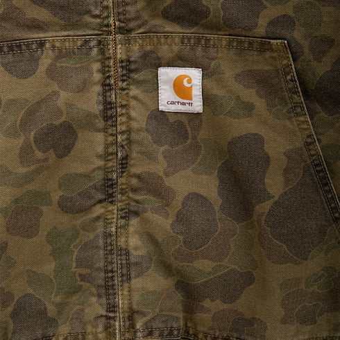 Carhartt WIP Duck Active Jacket Camo Duck Green/Office Green Garment Dyed I033897