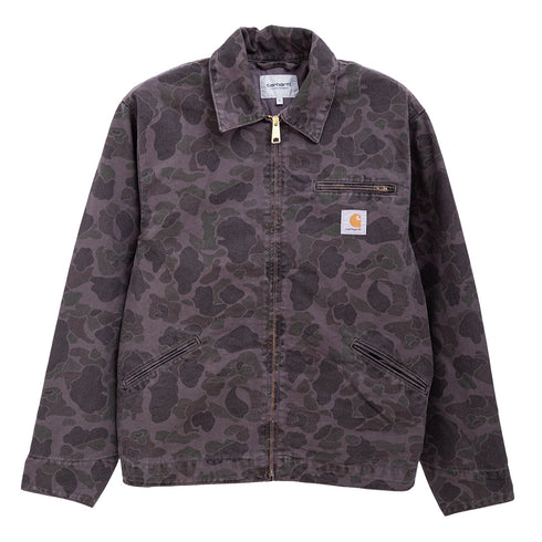 Carhartt WIP Duck Detroit Jacket Camo Duck Green/Graphite Garment Dyed I034281