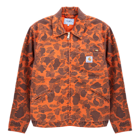 Carhartt WIP Duck Detroit Jacket Camo Duck Green/Turmeric Garment Dyed I034281