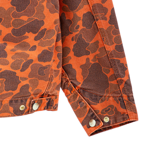 Carhartt WIP Duck Detroit Jacket Camo Duck Green/Turmeric Garment Dyed I034281