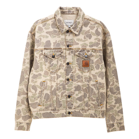 Carhartt WIP Duck Helston Jacket Camo Duck/Black Bleached I033766 Degli Uberti
