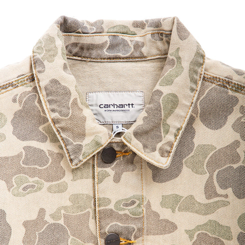 Carhartt WIP Duck Helston Jacket Camo Duck/Black Bleached I033766 Degli Uberti