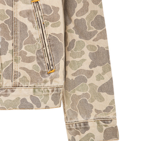 Carhartt WIP Duck Helston Jacket Camo Duck/Black Bleached I033766 Degli Uberti