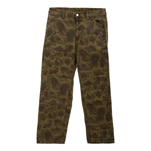 Carhartt WIP Duck Single Knee Pant Camo Duck Green / Office Green Garment Dyed I0338996